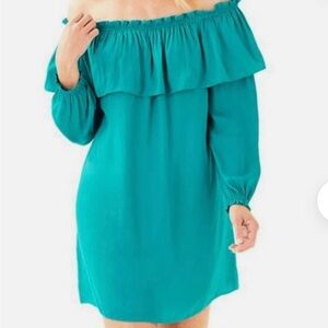 Lilly Pulitzer Dee Dee Mini Dress in Malachite Teal Blue